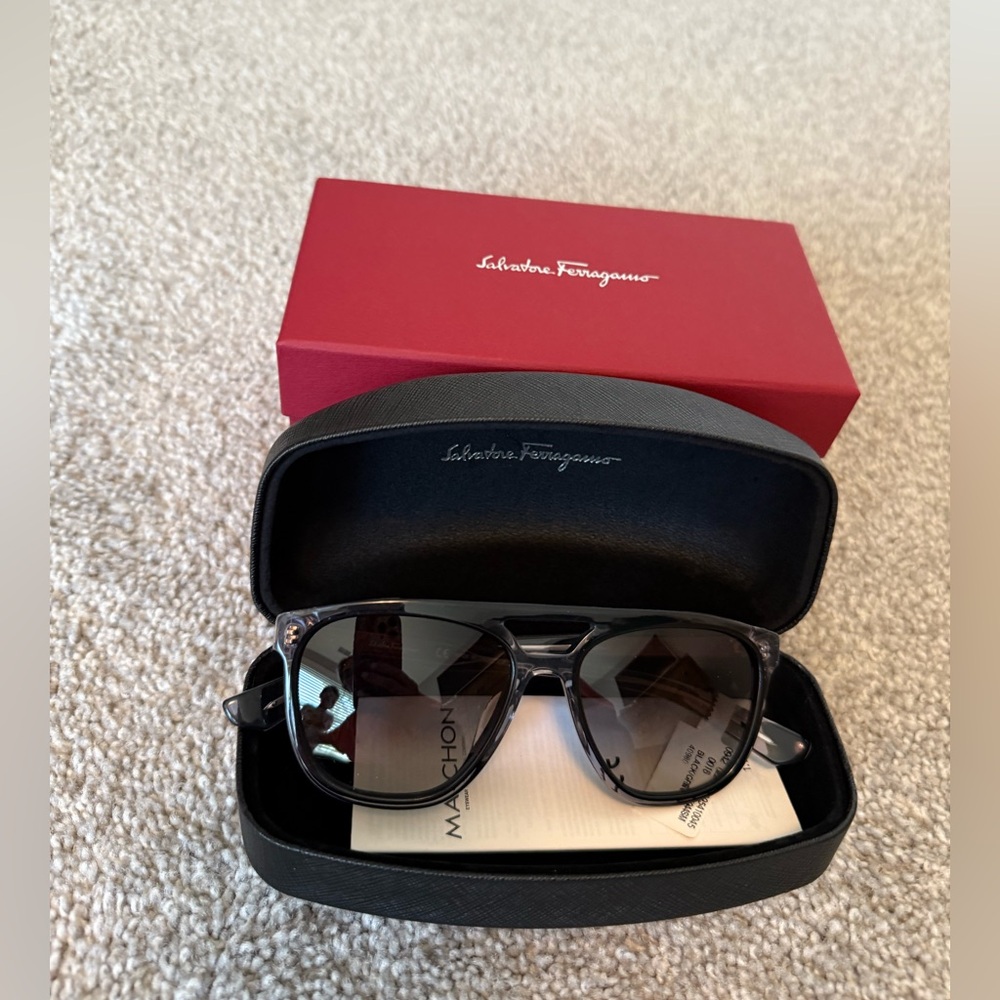 Salvatore Ferragamo Black Sunglasses